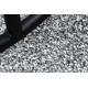 Carpet EXCELLENCE grey 109 plain, flat, MELANGE