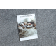 Carpet EXCELLENCE grey 109 plain, flat, MELANGE