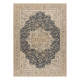 Vlnený koberec LEGEND 468 03 GB500 OSTA - Rozeta, rám, exkluzívna béžová / šedá