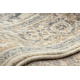 Vlněný koberec LEGEND 468 03 GB500 OSTA - Rozeta, rám, exkluzivní béžová / šedá