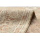 Vlněný koberec LEGEND 468 03 GB700 OSTA - Rozeta, rám, exkluzivní béžová / červená