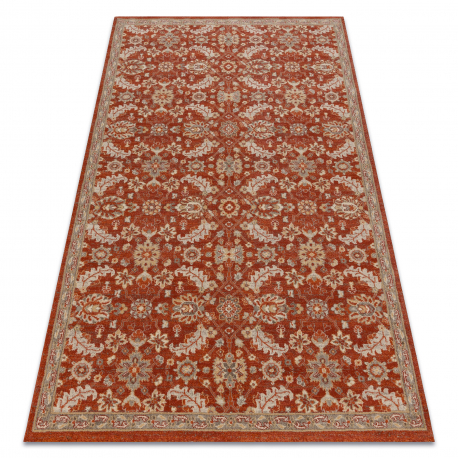 Tapis en laine LEGEND 468 16 GB301 OSTA - Fleurs, cadre, exclusif beige / rouge 