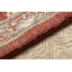 Wool Carpet LEGEND 468 16 GB301 OSTA - Flowers, frame, exclusive beige / red