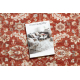 Tapis en laine LEGEND 468 16 GB301 OSTA - Fleurs, cadre, exclusif beige / rouge 