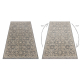 Vlnený koberec LEGEND 468 16 GB500 OSTA - Kvetiny, exkluzívna béžová / šedá