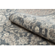 Вовняний килим LEGEND 468 16 GB500 OSTA - квіти, ексклюзивний бежевий / сірий