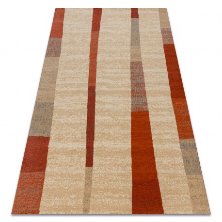 Tapis en laine LEGEND 468 07 GB100 OSTA - Géométrique, exclusif beige / rouge 