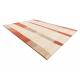 Вовняний килим LEGEND 468 07 GB100 OSTA - геометричний, ексклюзивний бежевий / червоний