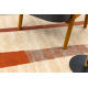Vlnený koberec LEGEND 468 07 GB100 OSTA - Geometrická, exkluzívna béžová / červená