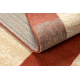 Вовняний килим LEGEND 468 07 GB100 OSTA - геометричний, ексклюзивний бежевий / червоний