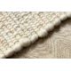 Béžový koberec NEPAL 2100 - vlnený, obojstranný, prírodný