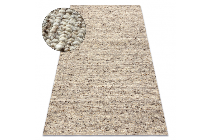Dywan NEPAL 2100 sand, beż - wełniany, dwustronny, naturalny - Rozmiar : 80x150 cm