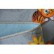 Fitted carpet for kids HAPPY TREE grey Owls Animals