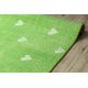 Fitted carpet for kids HEARTS Jeans, vintage children's - green