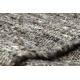 NEPAL 2100 Teppich stone, grau – Wolle, doppelseitig, natur