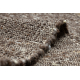 Alfombra tabac marrón NEPAL 2100 - lana, de doble cara, natural