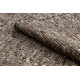 NEPAL 2100 tabac brun teppe - ull, dobbeltsidig, naturlig
