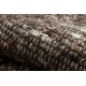 Covor bej NEPAL 2100 maro tabac - din lana, fata-verso, naturala