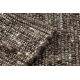 NEPAL 2100 tabac braun Teppich – Wolle, doppelseitig, natur