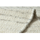 NEPAL 2100 balti / dabīgs pelēks paklājs - vilnas, abpusējs