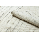 Tapete NEPAL 2100 branco / natural cinzento - lã, dupla face