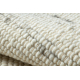 Covor bej NEPAL 2100 albe / naturala gri - din lana, fata-verso