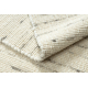 NEPAL 2100 hvite / naturlig grå teppe - ull, dobbeltsidig