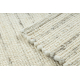 NEPAL 2100 hvide / naturlig grå tæppe - uldent, dobbeltsidet