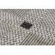 Sizal futó szőnyeg FLOORLUX minta 20079 ezüst / fekete