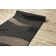 Sizal futó szőnyeg FLOORLUX minta 20212 fekete / coffe
