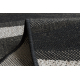 Sizal futó szőnyeg FLOORLUX minta 20212 fekete / ezüst