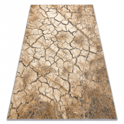 Carpet KARMEL Terra cracked ground grey caramel