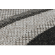 Sizal futó szőnyeg FLOORLUX minta 20353 ezüst / fekete