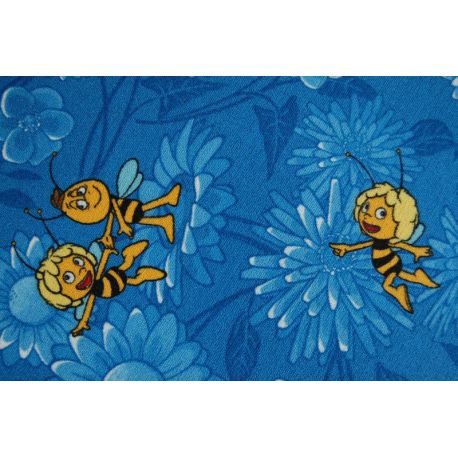 Koberec metráž MAYA Bee Bee modrá