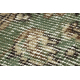 Tappeto in lana ANNODATO A MANO Vintage 10005, ornamento, fiori - beige / verde 