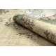 HAND-KNOTTED woolen carpet Vintage 10005, ornament, flowers - beige / green 