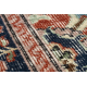 RUČNĚ VZATÉ vlněný koberec Vintage 10181, rám, květiny - terakota / zelená