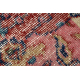 Tapete de lã feito à mão Vintage 10251, ornamento, flores - vermelho