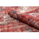 RUČNE VIAZANÝ vlnený koberec Vintage 10251, ornament, kvety - červená