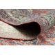RUČNE VIAZANÝ vlnený koberec Vintage 10267, rám, kvety - červená / zelená