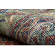 KÉZI KÖZÖTT gyapjúszőnyeg Vintage 10267, keret, virágok - piros / zöld