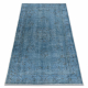 KÉZI KÖZÖTT gyapjúszőnyeg Vintage 10297, keret, dísz - kék