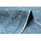 РУЧНО ВЕЗАНИ вунени тепих Винтаге 10297, Рам, орнамент - плава
