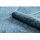 KÉZI KÖZÖTT gyapjúszőnyeg Vintage 10297, keret, dísz - kék