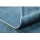 Килим вовняний ручного в'язання Vintage 10297, каркас, oрнамент - синій