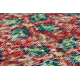Tapete de lã feito à mão Vintage 10399 Hojas - vermelho / verde