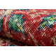 RUČNE VIAZANÝ vlnený koberec Vintage 10399 Listy - červená / zelená