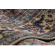 RUČNĚ VZATÉ vlněný koberec Vintage 10009, rám, květiny - červený / modrý