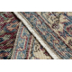 RUČNO VEZANI vuneni tepih Vintage 10009, okvir, cvjetići - crvena / plavi