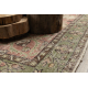RANKAIS MAZGTAS vilnonis kilimas Vintage 10534, ornamentas, gėlės - smėlio spalvos / žalias 